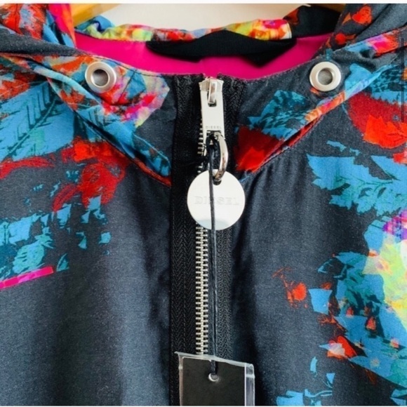 Diesel Oversized Slouchy G Matis Drawstring Pop Art Jacket Coat - Picture 5 of 16